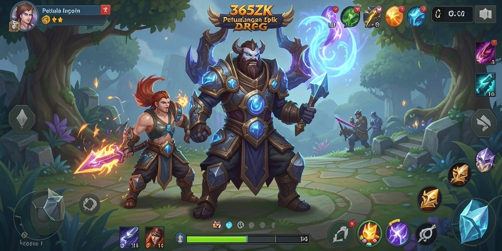 Tangkapan layar gameplay 365ZK yang menunjukkan aksi pertempuran seru.