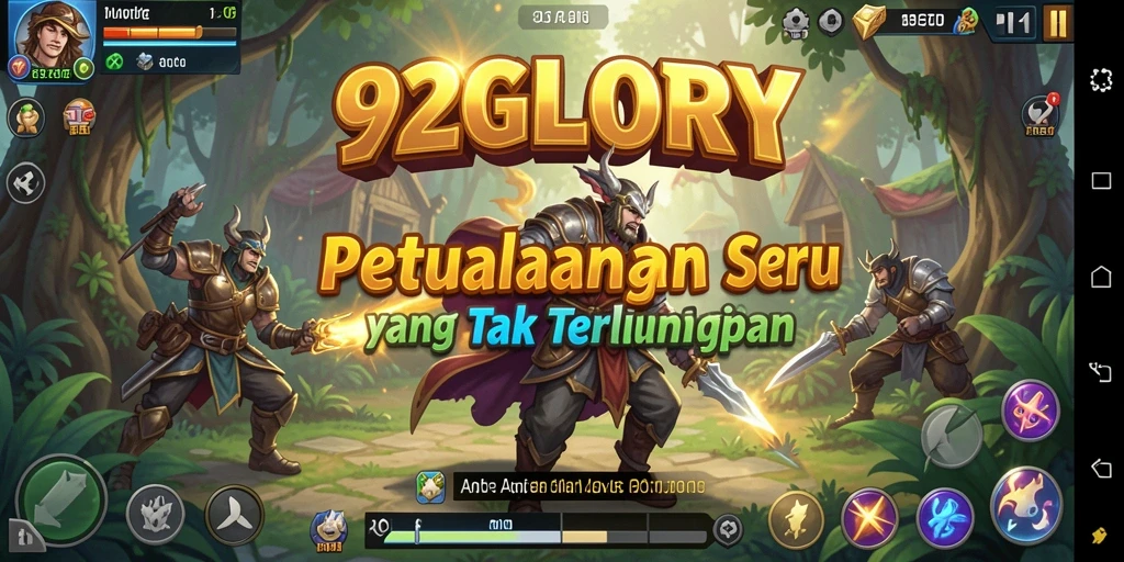 Tampilan gameplay seru dan menantang dalam 92GLORY.