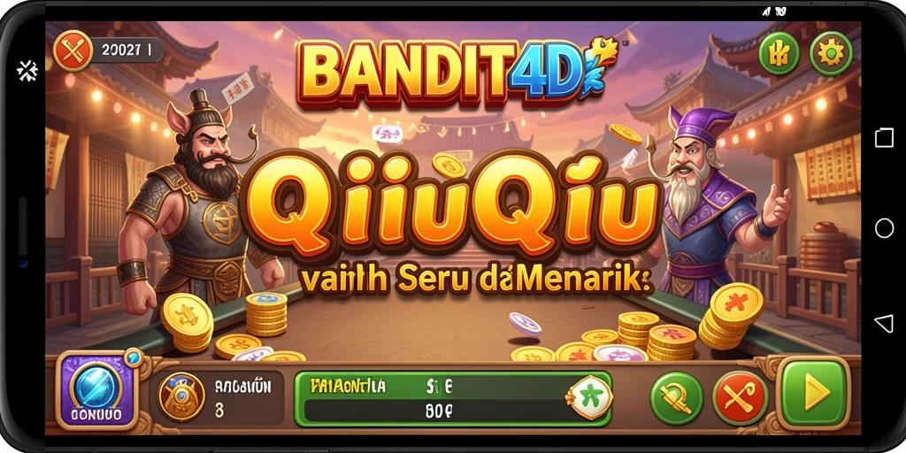 Screenshot menampilkan aksi seru permainan QiuQiu BANDIT4D.