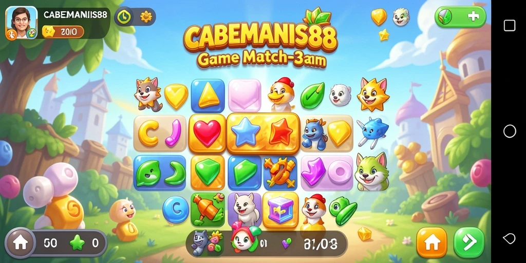 Gameplay seru dan penuh warna dalam CABEMANIS88.