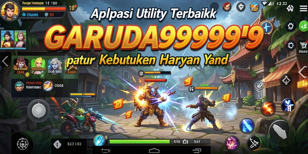 Screenshot utama GARUDA999 dengan tampilan antarmuka pengguna yang menarik dan fungsional.