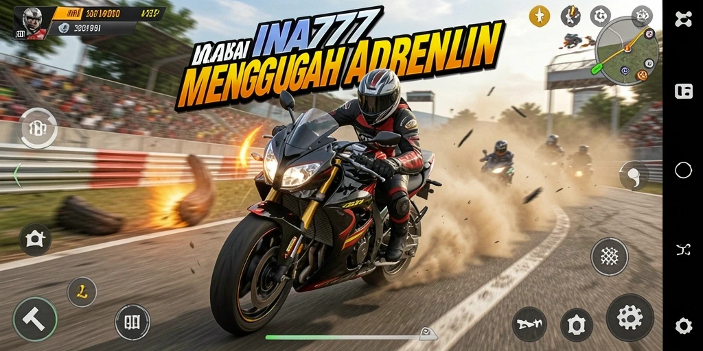 Gameplay seru balapan motor di INA777.