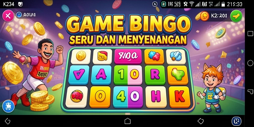 Screenshot gameplay <strong>K234</strong> menampilkan suasana seru permainan Bingo.