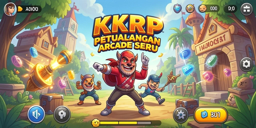 Tampilan gameplay menampilkan aksi cepat dan grafik menarik dalam KKRP.