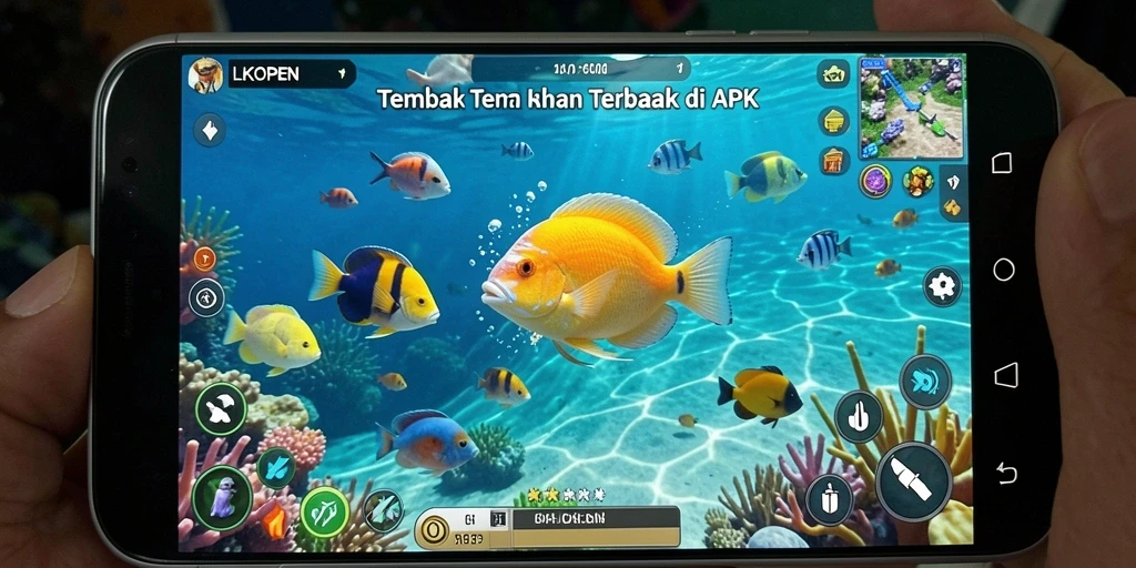 Screenshot menampilkan aksi seru menembak ikan di LKOPEN.