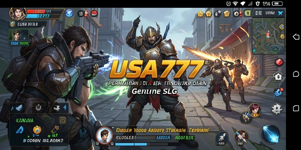 Screenshot gameplay intens dari LUSA777 yang menunjukkan strategi bermain SLG.