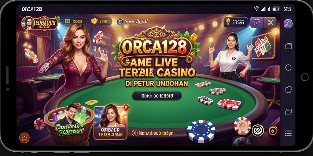 Tampilan screenshot gameplay Live Casino yang menarik dari ORCA128.