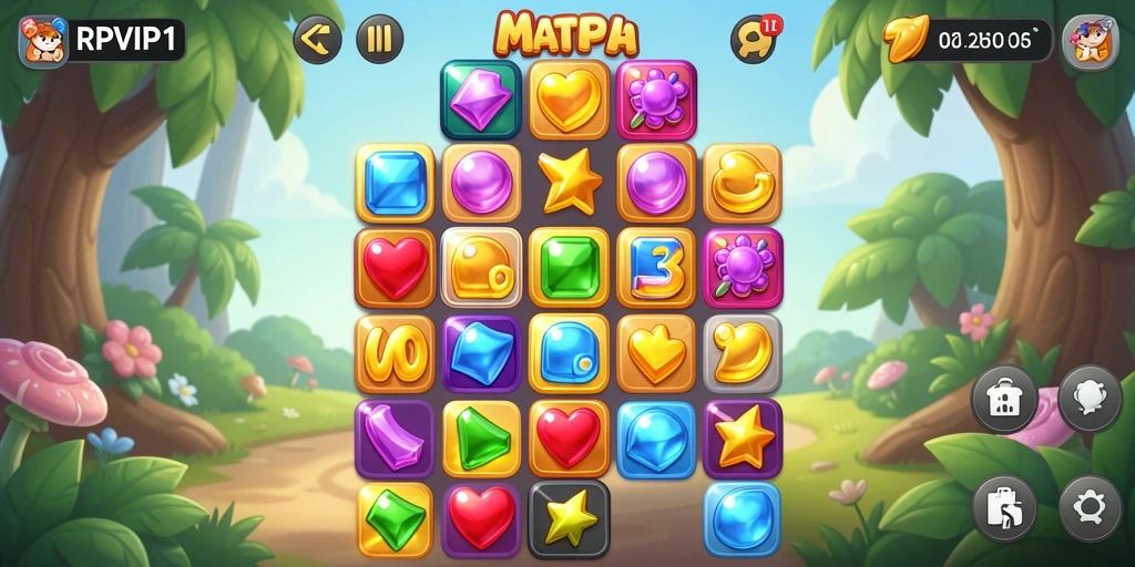 Tampilan gameplay RPVIP1 yang penuh warna dan menarik.