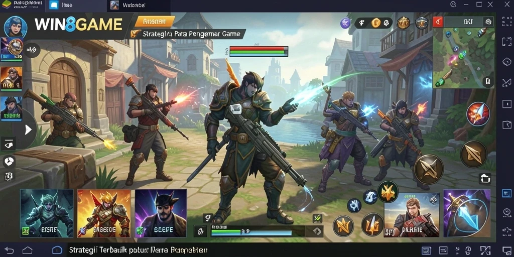 Tampilan gameplay strategi yang mendebarkan dalam WIN8GAME.