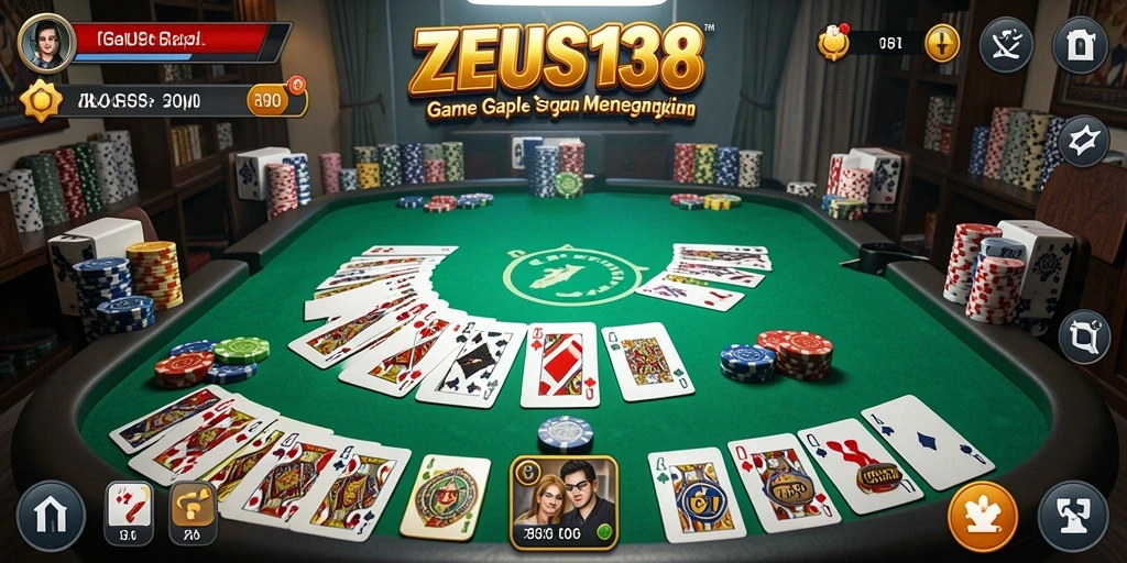 Gameplay seru dari ZEUS138 saat bermain Gaple.